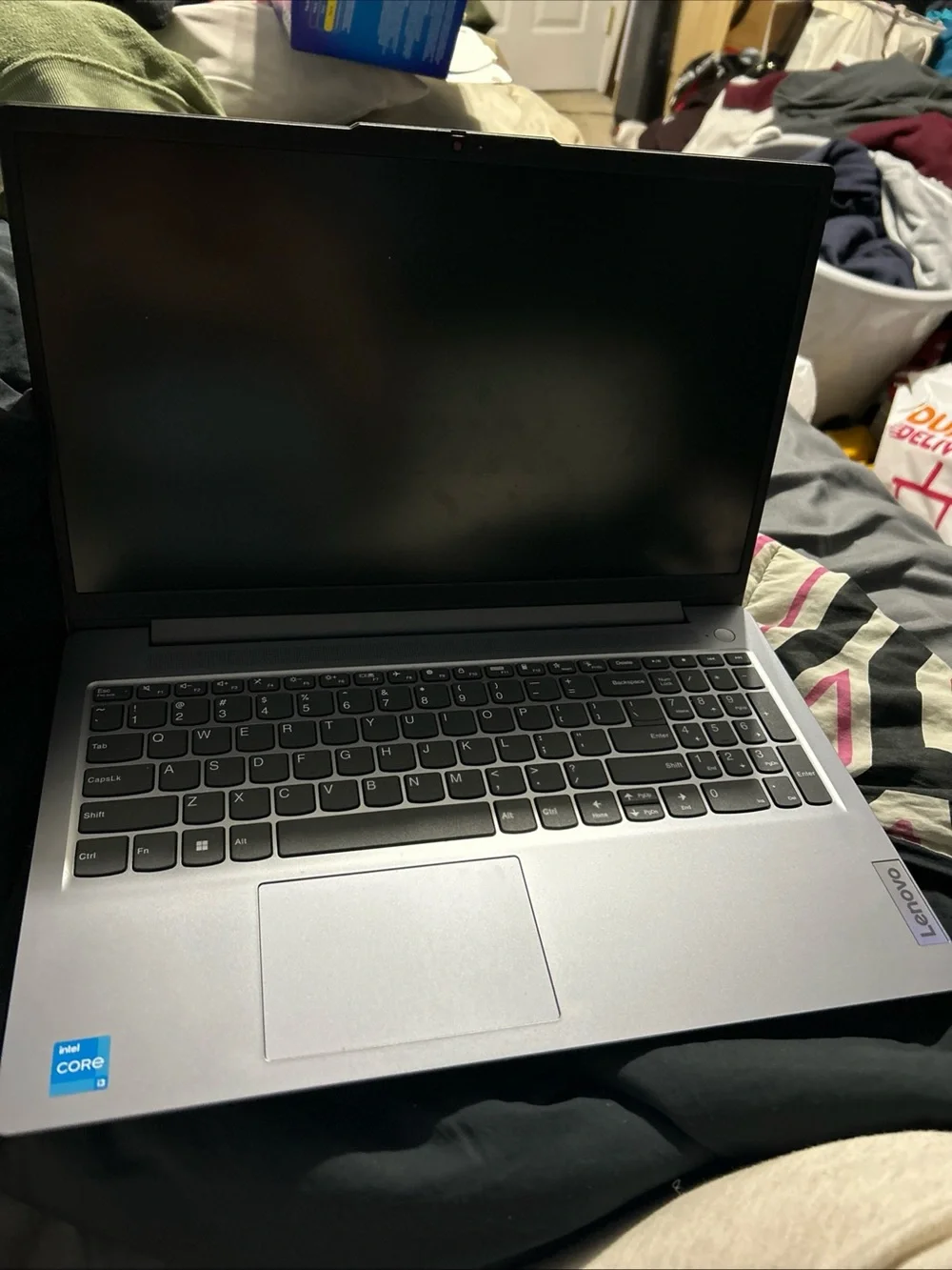 Lenovo Silver Laptop with Numeric Keypad